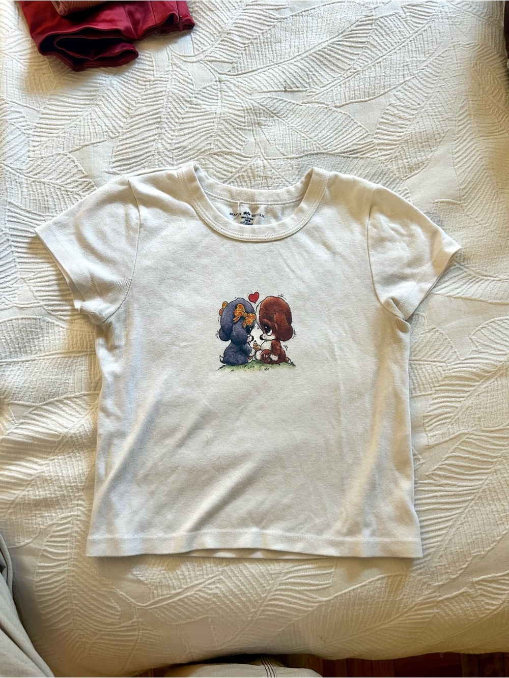Brandy Melville White Graphic Tee
